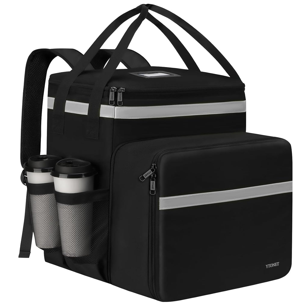 Delivery Backpack with Cup Holders, XX-Large Expandable Delivery Bag