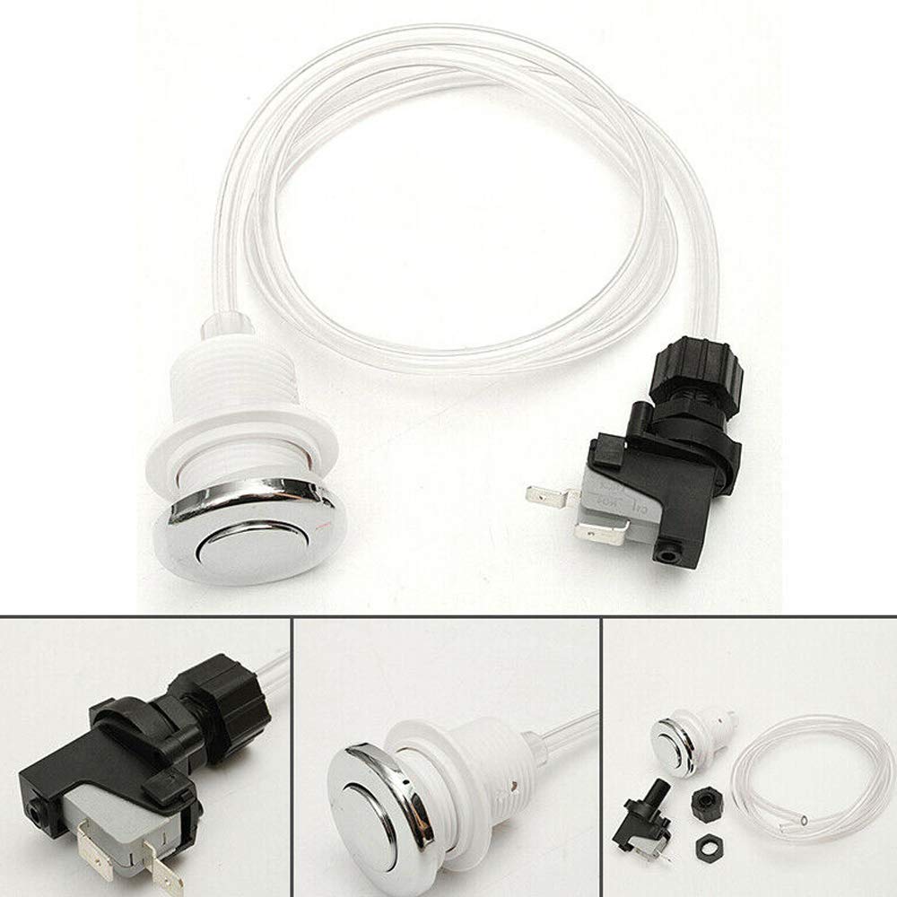 1 Set Pneumatic Switch for Garbage Disposal 16A On Off Push Button Switch for Bath Tub Spa Jetted Whirlpool Jet Set