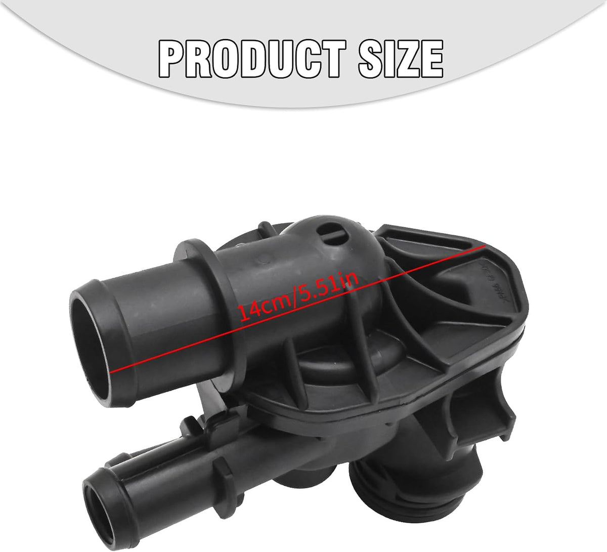 Anxingo 902-1123 Engine Coolant Thermostat Housing Assembly Replacement for Ford Escape L4 1.5L 2017-2019, Fusion L4 1.5L 2014-2020, Replaces 86250, 930180, 902-1123, DS7Z8592F
