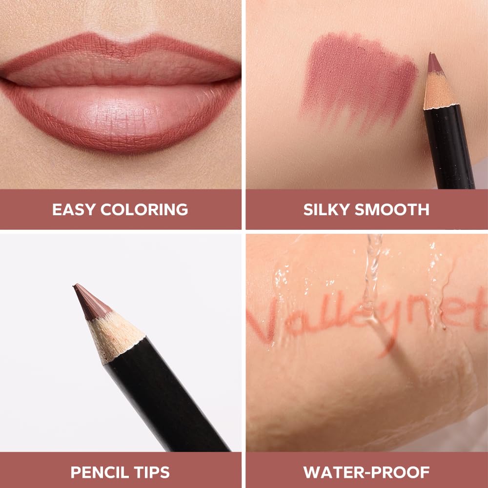 12-Color Lip Liner Set – Matte Lip Pencils for Ombre & Gradient Lips, Long-Lasting, Smudge-Proof, Hydrating Lip Liner