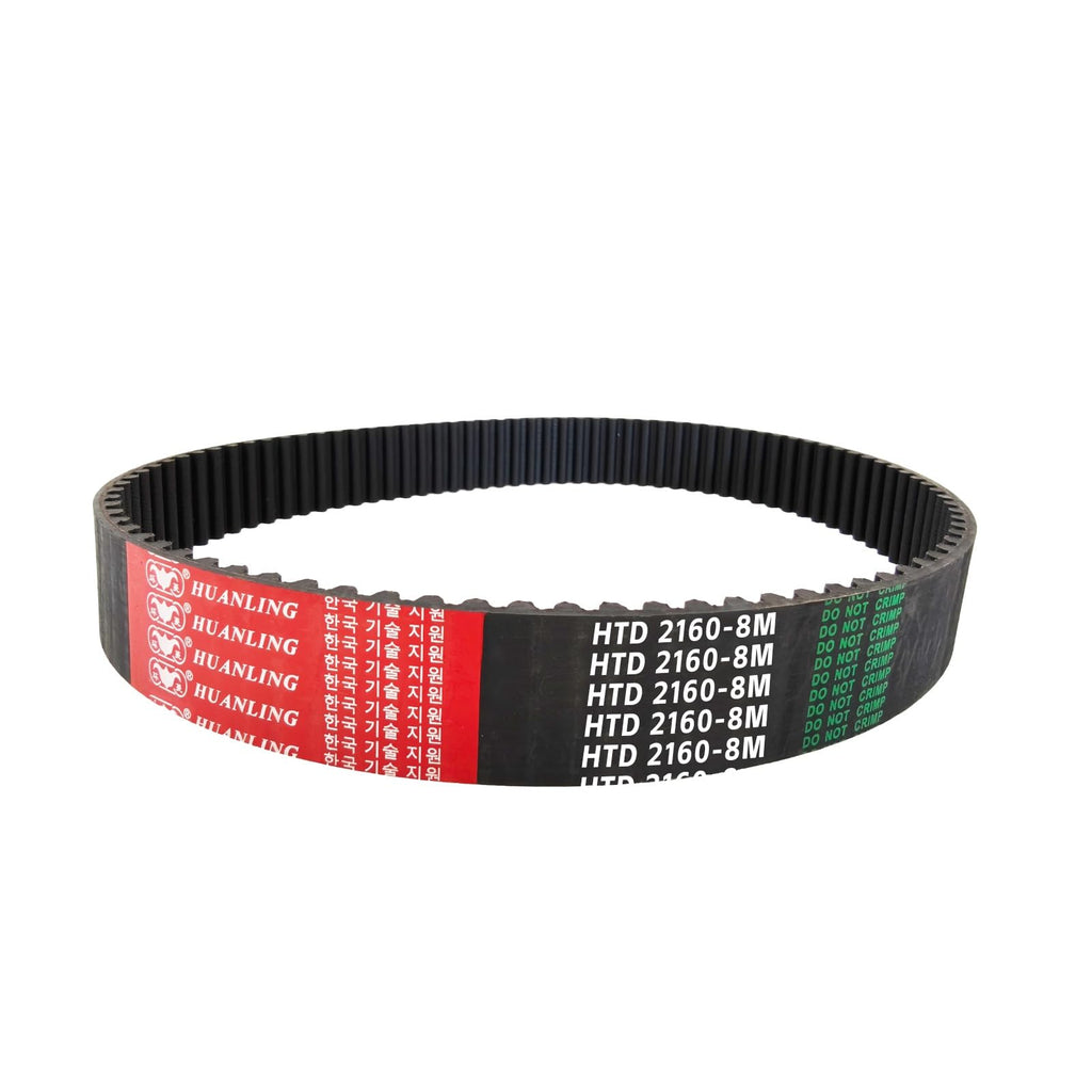 HUANLING 2160-8M-25 HTD Timing Belt, 2160mm Length x 25mm Width x 6mm Height, 8mm Pitch, 270 Teeth, Closed Loop Pulley Timing Belt