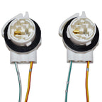 A-Team Performance Daytime Running Light & Turn Signal Replacement Socket - Compatible with 4114ll & LS94 Bulbs - 4157 Bulb Socket Fit for Tail & Reverse Light Bulb Applications - Pack of 2, White
