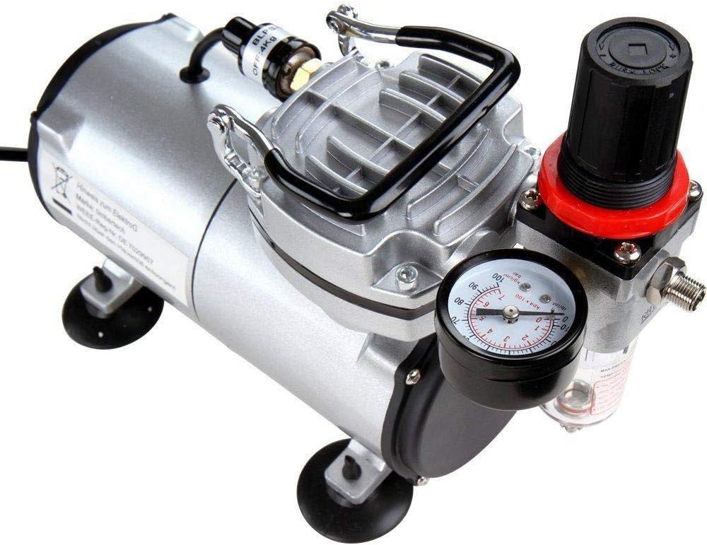 Airbrush Kit with Compressor, Multi-purpose Airbrush Compressor Set, Dual Action Gravity Feed Airbrush with Air Hose