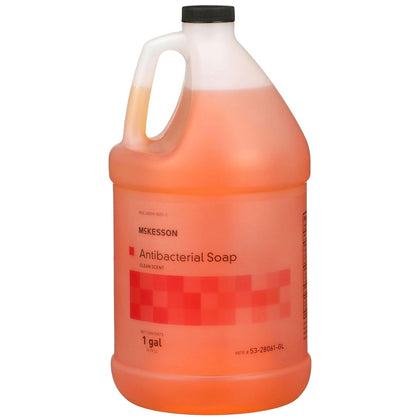 Antibacterial Liquid Hand Soap, Refill, Clean Scent, 1 gal, 1 ct