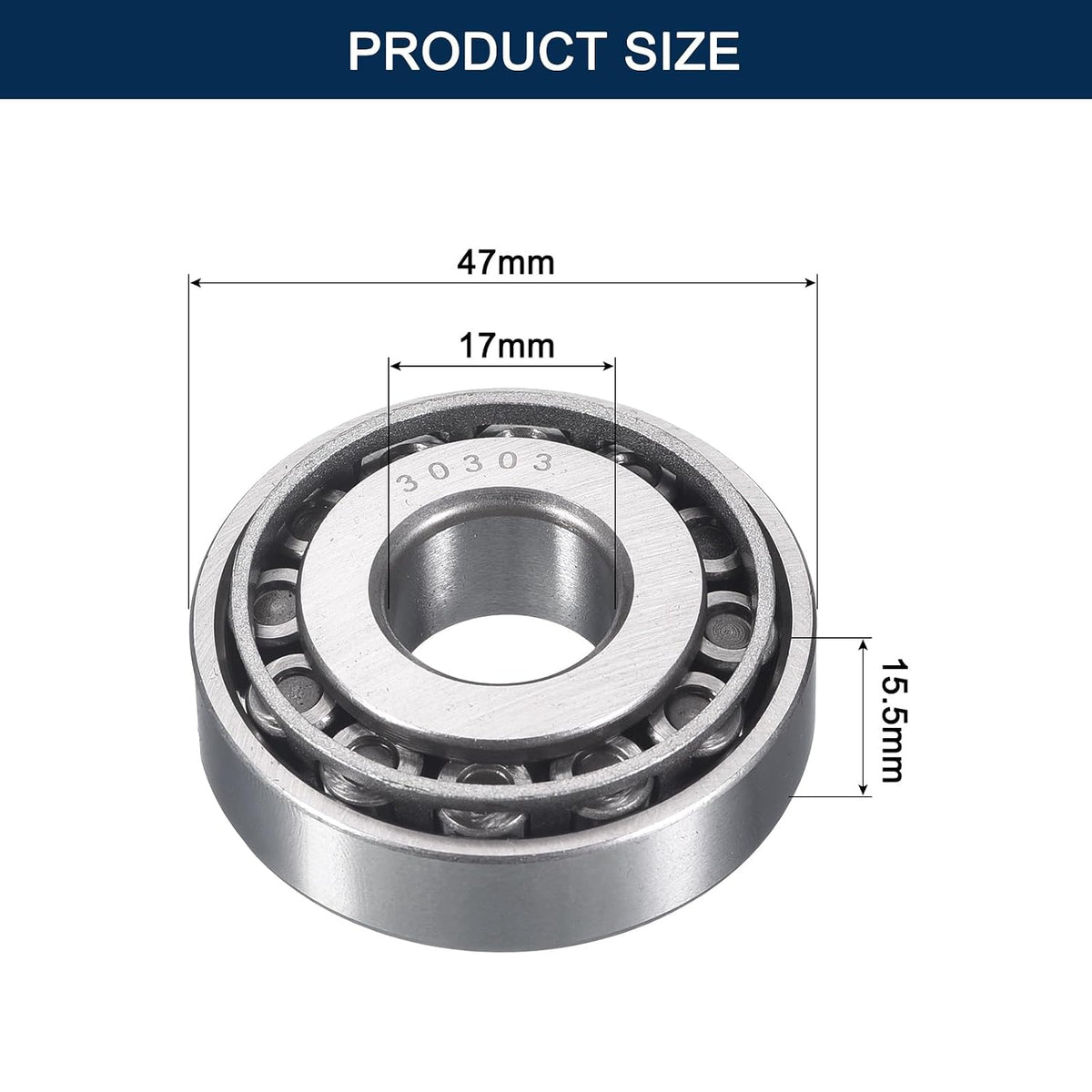 2 Pack 30303 Tapered Roller Bearing Cone and Cup Set
