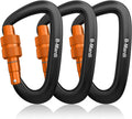 Carabiner Clips Heavy Duty 12kN (2697 lbs)-Lightweight Locking Carabiners for Camping, Hiking, Hammock, Dog Leash