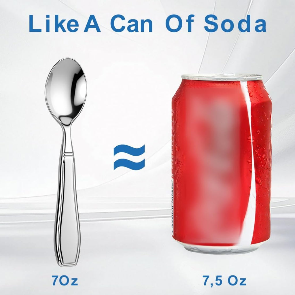 Weighted Utensils for Hand Tremors and Parkinsons Patients Heavy Weight Spoons Stainless Steel Silverware Adaptive