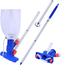 Jet Vacuum W/ 6 Section Poles of 57" for Frame Aboveground/Inflatable Pool Spa, No Electric Power Needed, Use Garden