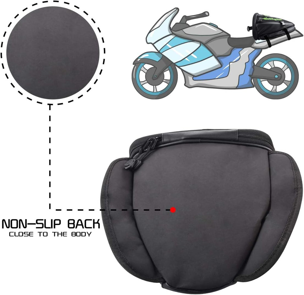 Motorcycle Backseat Tank Bag Multifunctional Waterproof PU Leather Storage Saddle Bag Motorbike Rear Seat Super Light