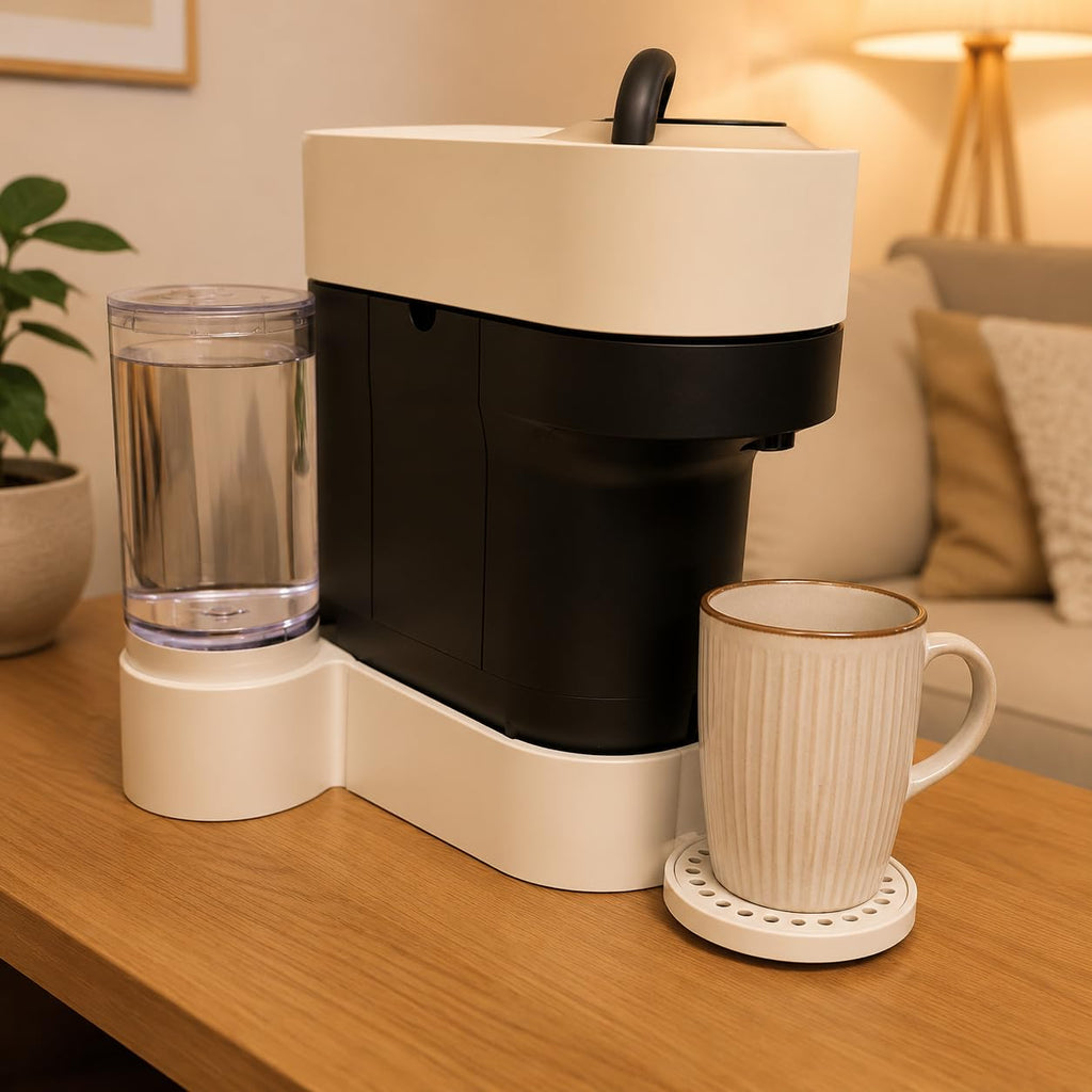Coffee Machine Riser Compatible with Nespresso Vertuo Pop Plus, white, 1.5 Inch Height
