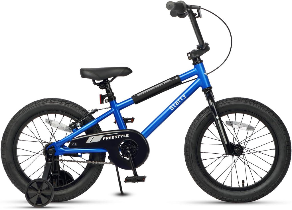 12 14 16 18 Inch Kids Bike BMX Style Bicycle with Training Wheels Coaster Brake for 2-10 Years Old Toddlers Boys