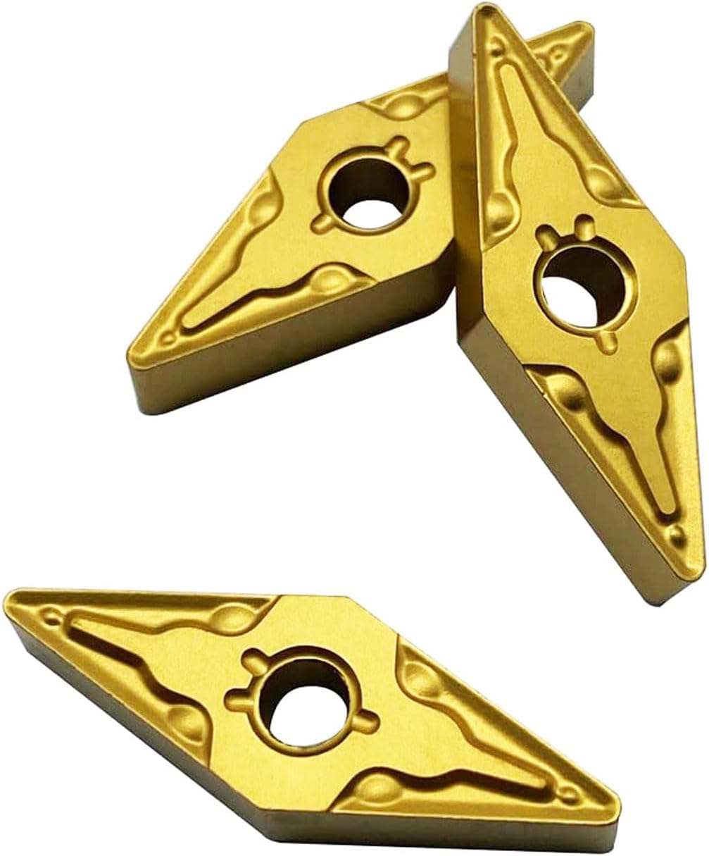 GBJ VNMG160408 Carbide Inserts Gold Coated For MVJNR MVVNN Holders