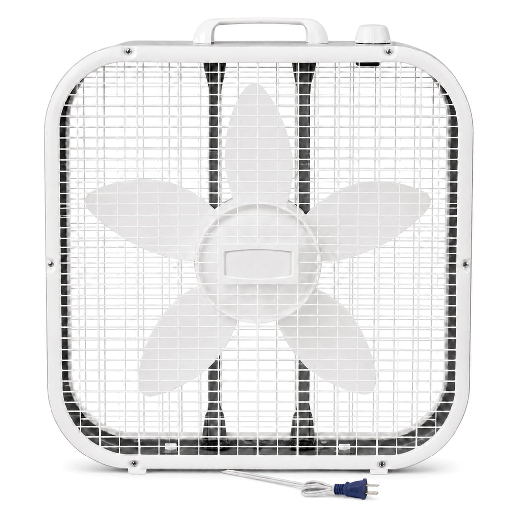 20-Inch Box Fan, 3 Quiet Speeds, 1,710 CFM, Floor or Window Use