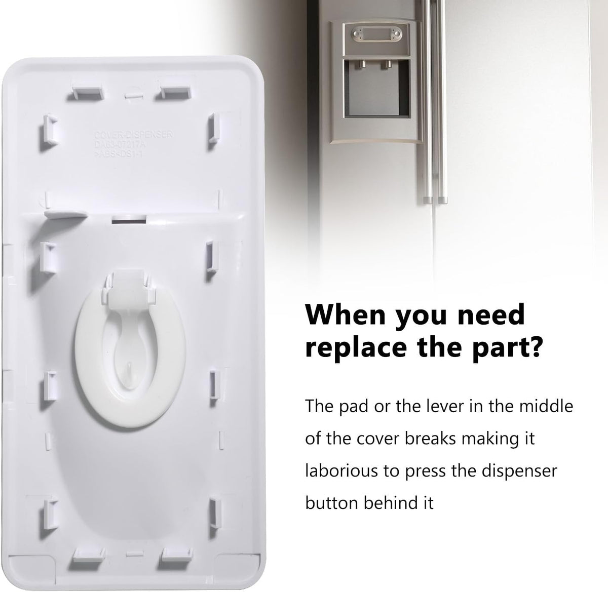 DA97-12942A Refrigerator Water Dispenser Cover Compatible with Samsung
