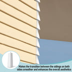 32 Pcs White Aluminum Siding Corners Outside