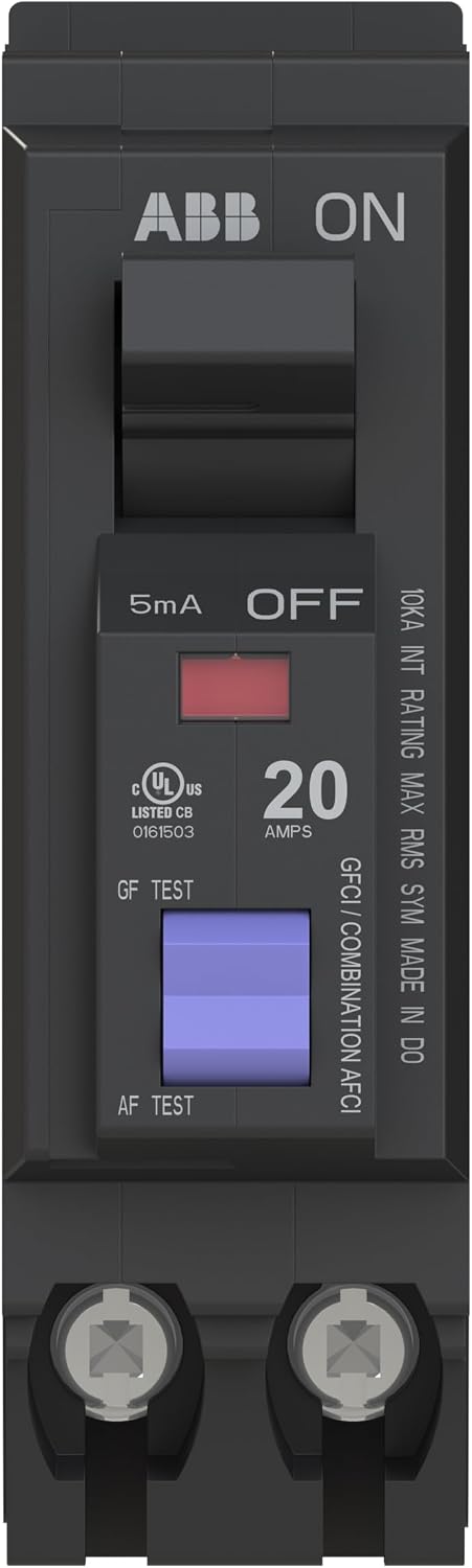 Q-Line THQL1120PDF Dual Function Circuit Breaker • 20 Amp Single-Pole Breaker • AFCI/GFCI Protection • 120/240 VAC •
