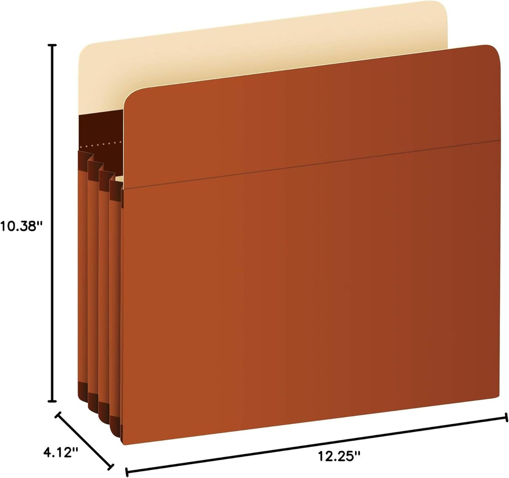 Expanding Accordion File Pockets, Extra Durable, Expands 3.5", Letter Size, Reinforced with Dupont Tyvek Material