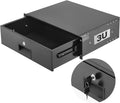 VEVOR 3U Rack Drawer, Lockable Server Cabinet Case, 13.8'' Depth Server Rack Mount Drawer, for 19'' Network Equipment/DJ/AV Rack or Cabinet Enclosure, 50 lbs Max Load, with Cable Management Holes