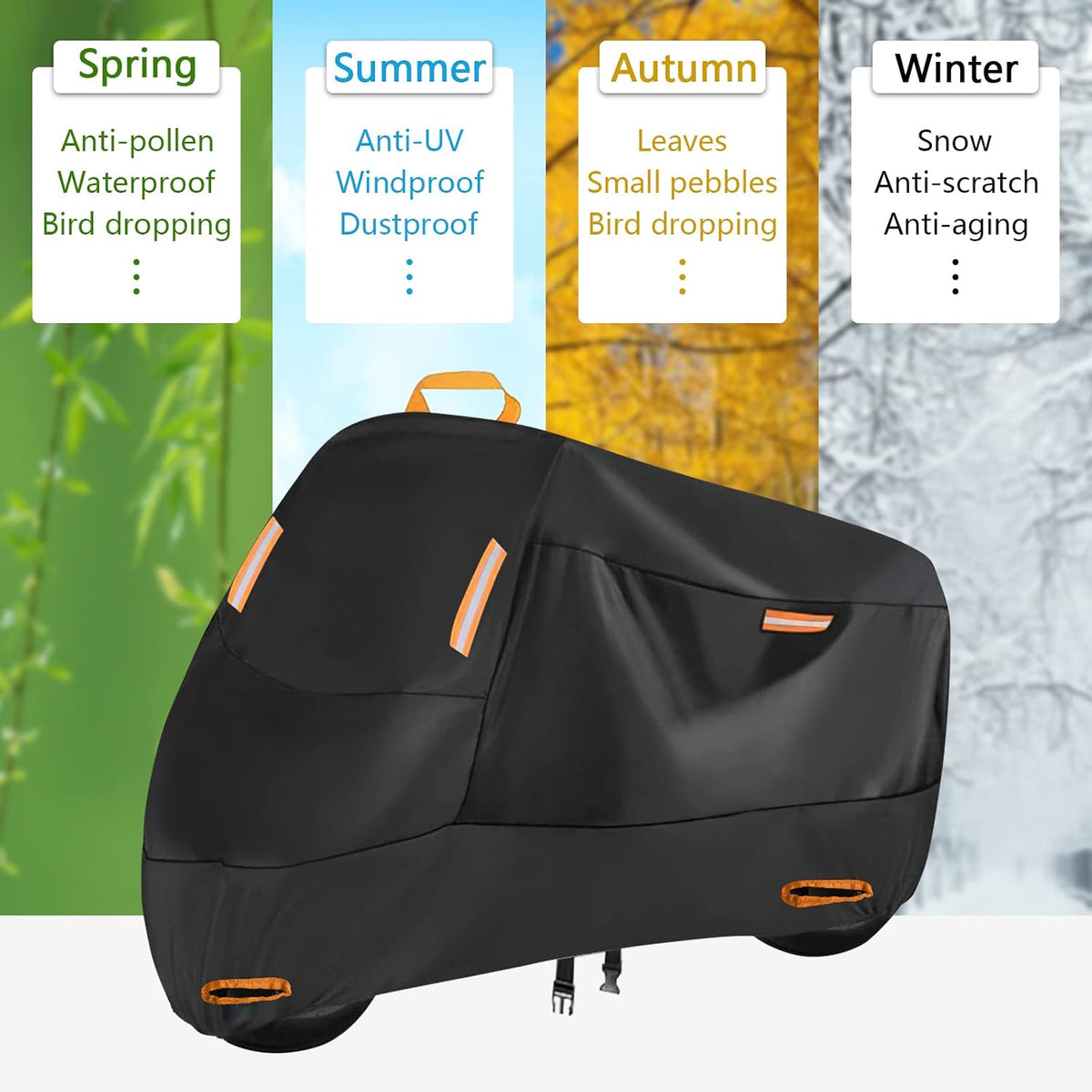 Motorcycle Cover Waterproof Outdoor Heavy Duty, 86" for Dirt Bike