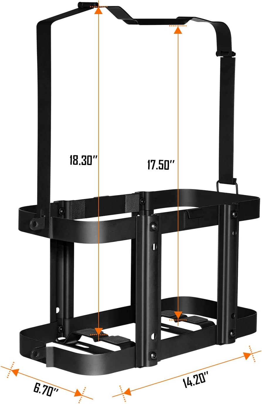 Jerry Can Holder Mount | 5 Gallon / 20 Liter Steel Jerry Can Bracket Mounts