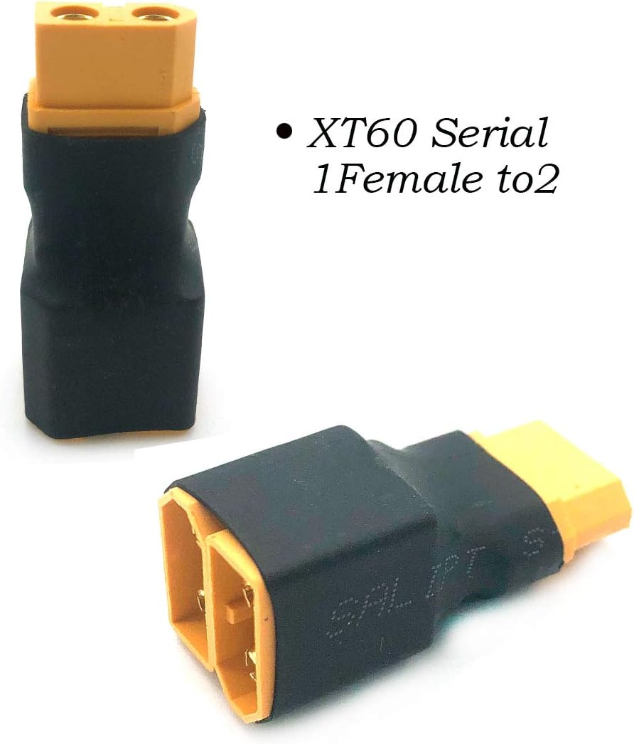 4Packs XT60 Battery Series Connector Adapter for RC Lipo Battery Helicopter Quadcopter