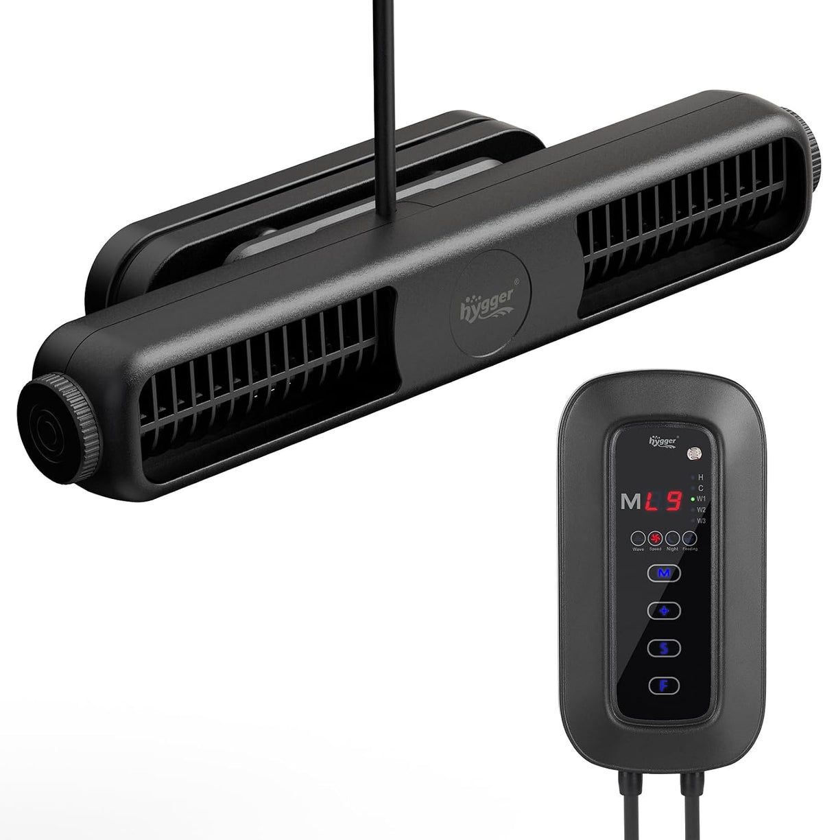 Wave Maker for Aquarium, 4750 GPH Adjustable Aquarium Powerhead with External Controller, Quiet Aquarium Circulation