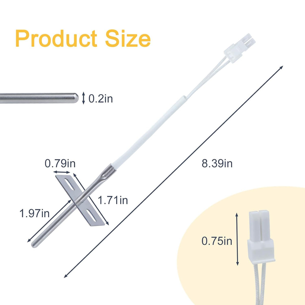 WB21X22134 Range Oven Temperature Sensor Assembly for GE Profile