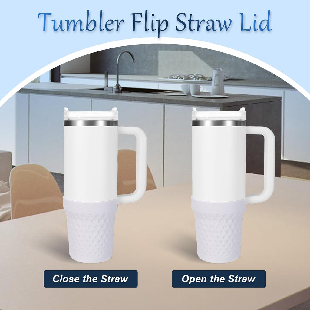 2 Pack White Replacement Tumbler Lid for Stanley 40oz Cup