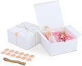 White Gift Boxes with Lids 12 Pack 8x8x4 in