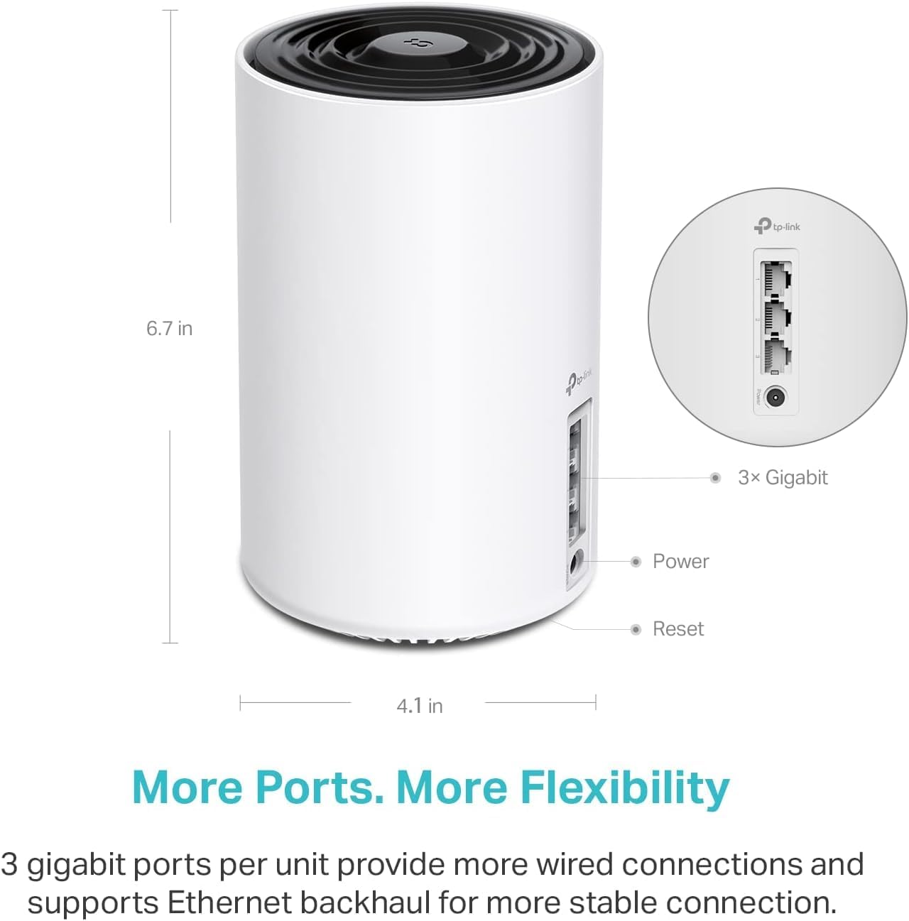 Deco XE75 AXE5400 Tri-Band WiFi 6E Mesh System - Covers up to 5500 Sq.Ft, Replaces WiFi Router and Extender