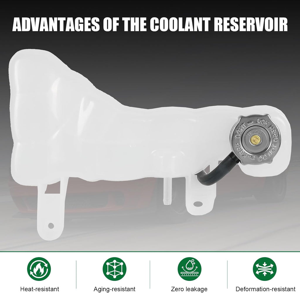 Coolant Reservoir Tank With Cap Replacement For Dodge Challenger Charger
