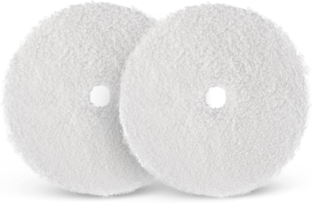 Microfiber Cutting Pads, Microfiber Finishing Pads 2Pcs 5Inch 125mm Finishing Disc Soft Microfiber Wax Removal Pad