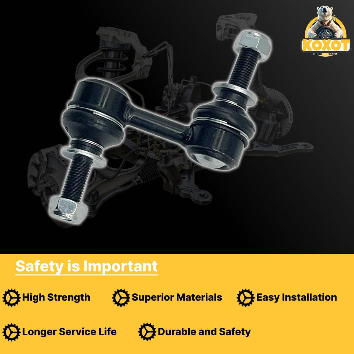 2Pcs K750084 Front Sway Bar Link for Subaru 2006-2007 B9 Tribeca, 2013-2017 XV Crosstrek, 2014-2018 Subaru Forester, 2010-2014 Subaru Outback, 2008-2014 Subaru Tribeca, 2015-2020 WRX