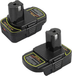 2 Pcs DM18RL Battery Adapter Compatible with Dewalt 20V & Mil 18V Batteries