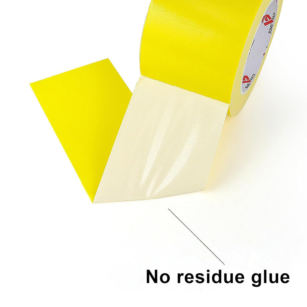 Duct Tape Yellow Heavy Duty,9 Mil Thickness,Strong Industrial Strength,Flexible,No Residue,Waterproof and Tear by