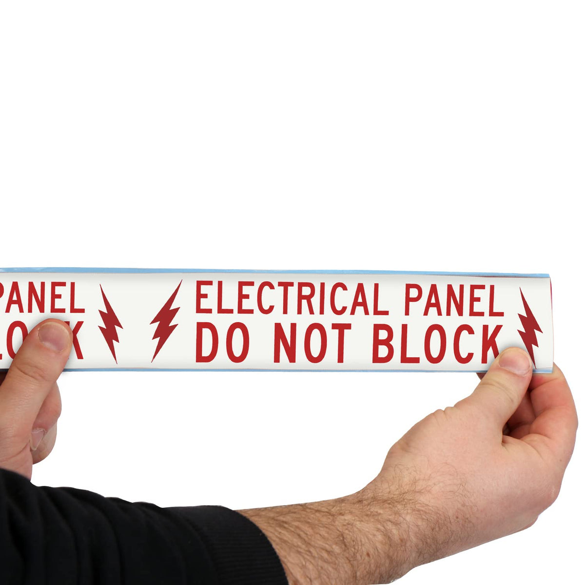 Red & White 4 inch x 100 feet Electrical Panel Do Not Block Floor Marking Tape, 32 mil Vinyl Floor Tape, Superior
