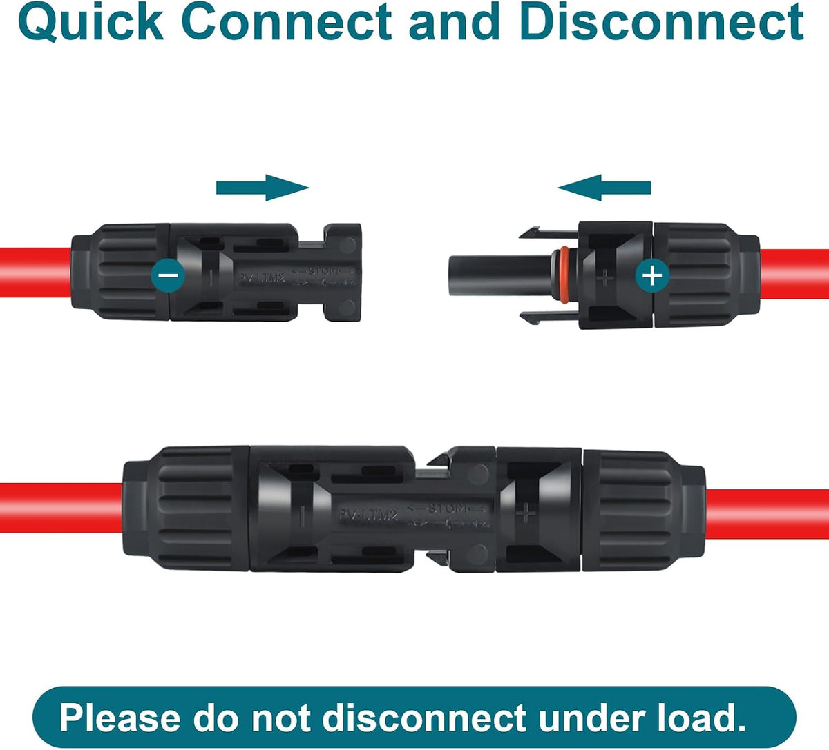 10AWG Solar to XT60 Extension Cable, 2FT Solar to XT60 Connector