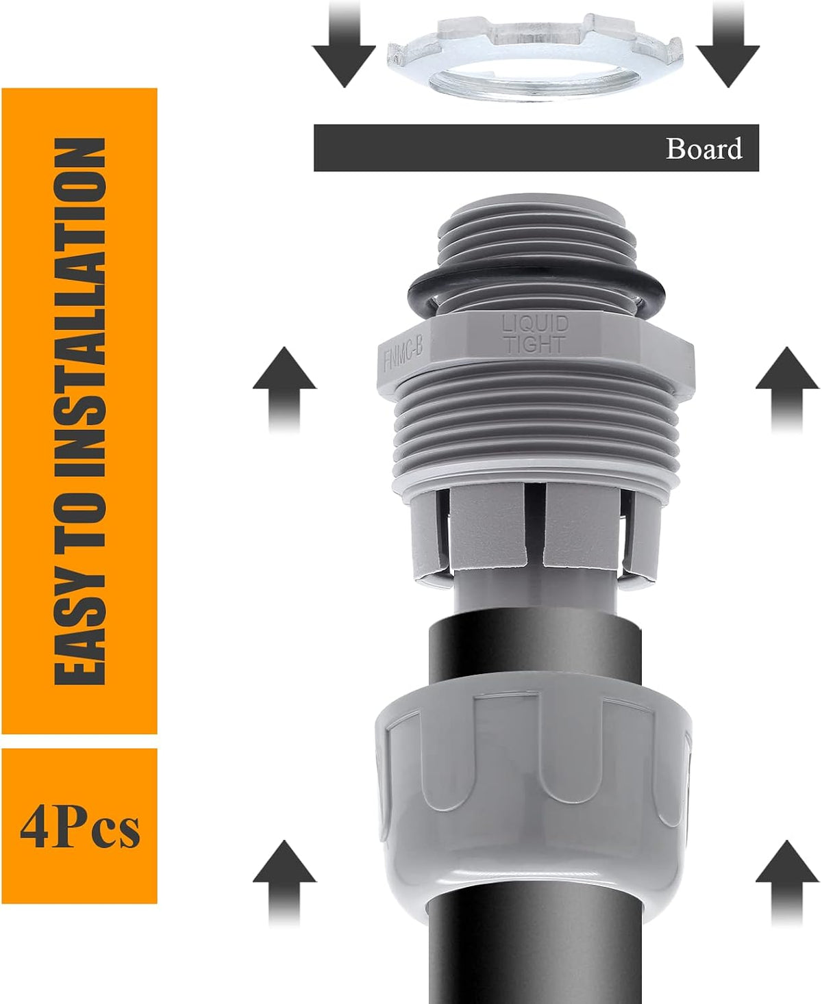 4Pcs 1 Inch NPT Electrical Conduit Connector Fittings