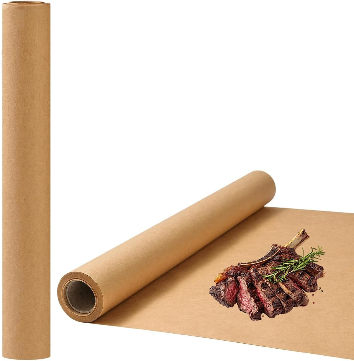 Brown Butcher Paper Roll 24'' x 100' for Smoking Meat Kraft Brown Paper Roll for Wrapping Packing Large Wide Butcher
