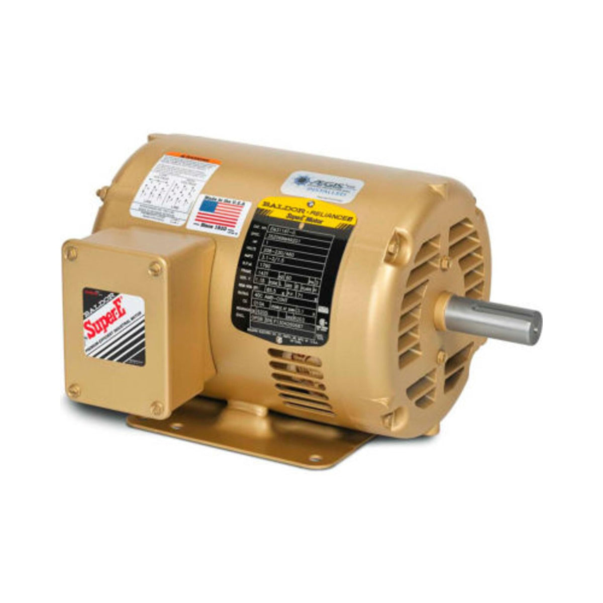 BALDOR EM31157 Small Motor Rule, Three Phase, Open Drip Proof, Foot Mounted, General Purpose Motor, 2 hp, 1750 RPM, 3PH, 60 Hz, 56H, 3530M, ODP, F1, N, 208-230/460V, Steel