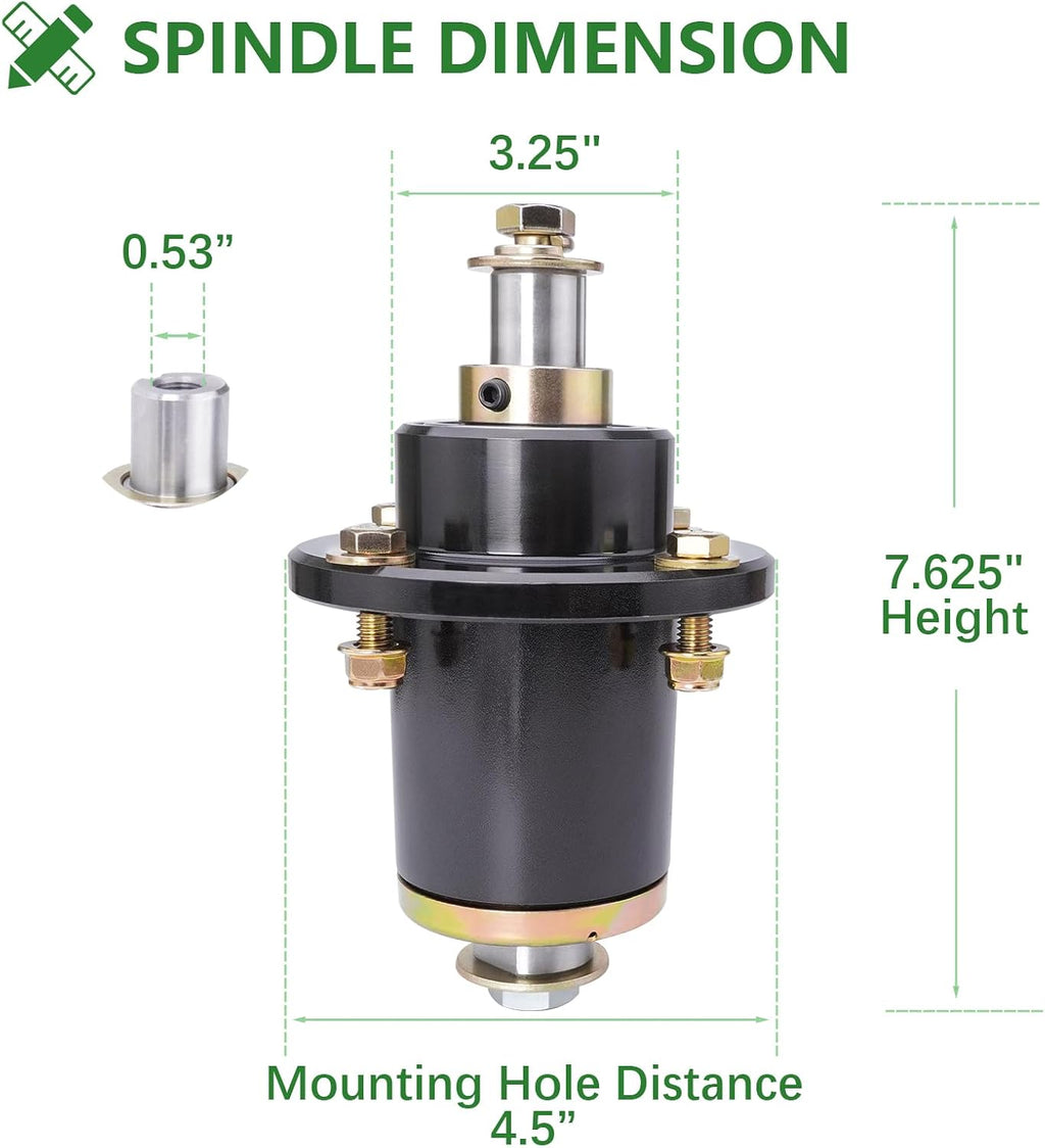 037-6015-50 Spindle Assembly Bad Boy with 033-6004-00 Pulley for 60 Inch ZT Elite 60 Maverick 60 747 cc Rebel 61