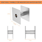 2.36 Inch Retractable Stainless Steel Wall Thimble for Gas Water Heater