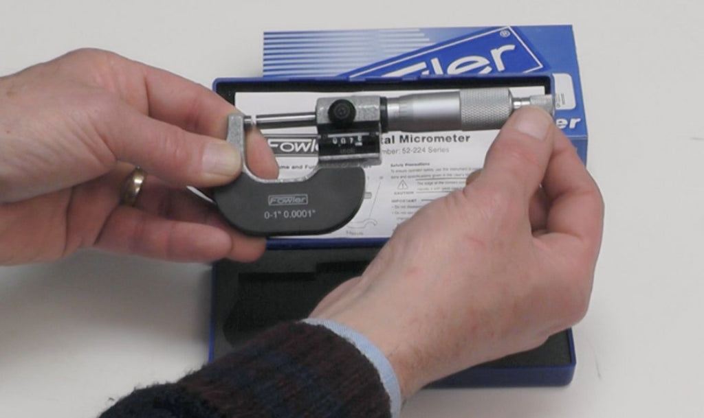 Fowler 52-224-001-0 Digit Outside Micrometer with 0–1" Range
