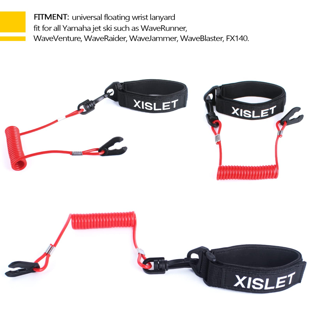 Xislet Yamaha Jet Ski Key Lanyard for Waverunner VX, Cruiser FX