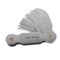 Radius Gauge Measuring Tool, 26-80mm Range, Stainless Iron
