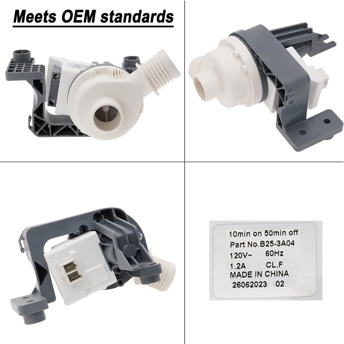 WTW5000DW1 WTW5000DW2 Washer Drain Pump Fit for Whirlpool WTW7300DW1