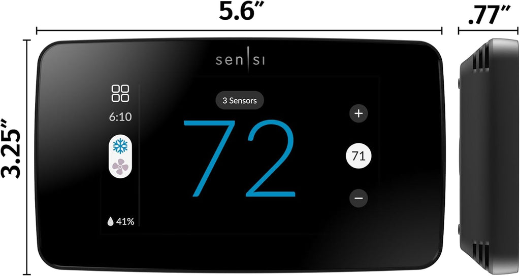 Touch 2 Smart Thermostat Wi-Fi, Alexa, Energy Star Certified, ST76