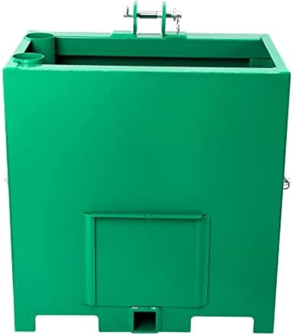 3 Point Ballast Box, 800lbs Capacity Hitch Ballast Box, Standard 2'' Hitch Receiver, Tractor Ballast Box with 5cu. Ft