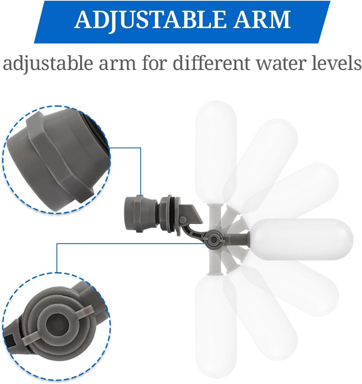 MMonDod 2 Pack 1/2 Inch NPT Mini Float Ball Valve Kit for Auto Water Tank