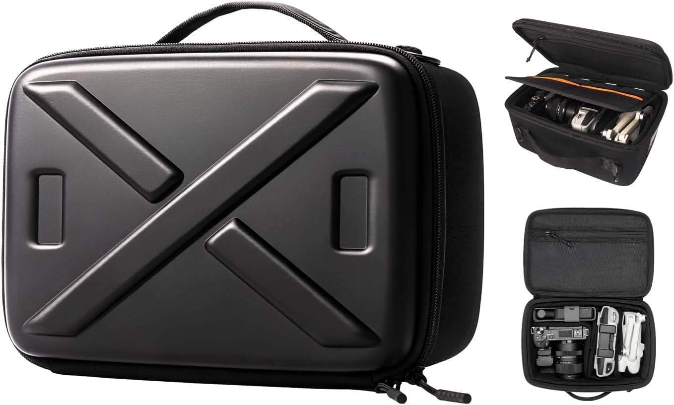 Hard Shell Camera Case Small, Shockproof Waterproof Camera Carrying Bag, Protective Photography Bag for
